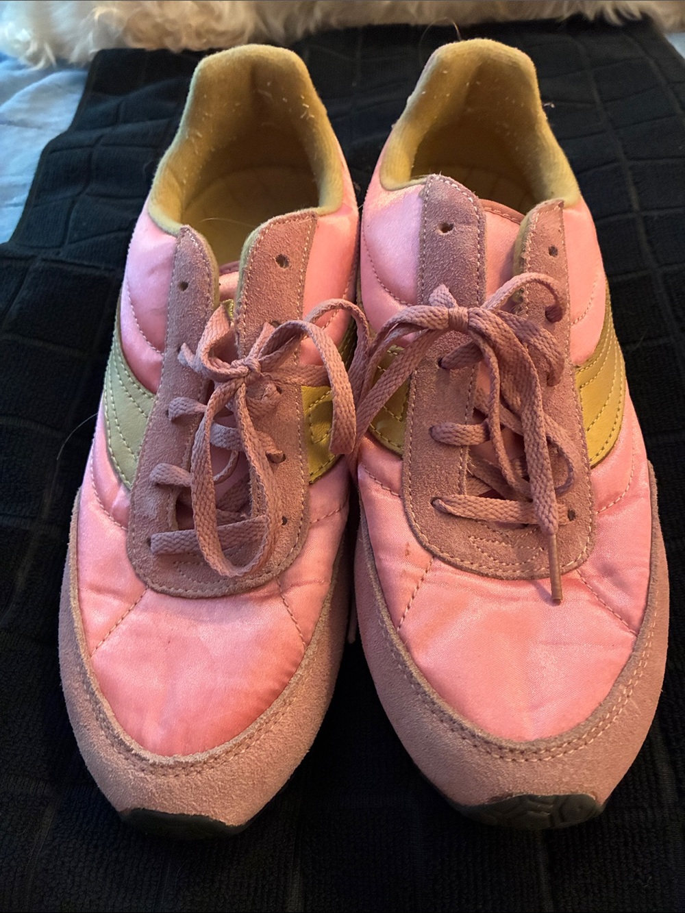 Women's Vintage Suede & Satin Fashion Sneakers